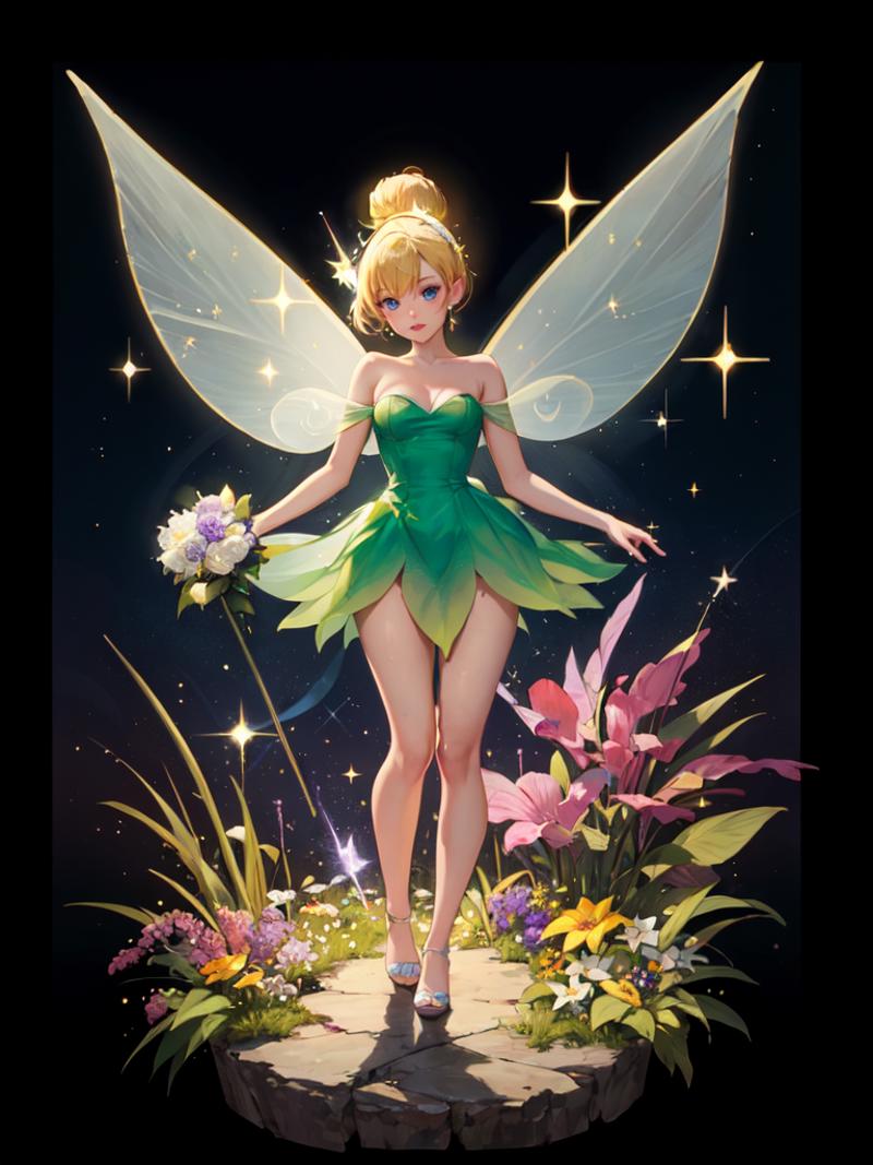 00738-3496314577-masterpiece, best quality, 8K, blue eyes, tinkerbell, TinkerWaifu, single hair bun, strapless green dress, fairy wings, , stand.png